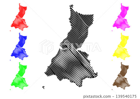 Litoral (Republic of Equatorial Guinea, Provinces of Equatorial Guinea) map vector illustration, scribble sketch Litoral Province map Litoral (Republic of Equatorial Guinea, Provinces of Equatorial Guinea) map vector illustration, scribble sketch Litoral Province map 139540175
