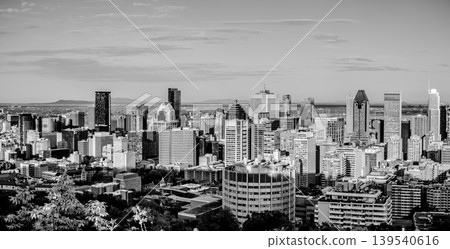 Montreal Canada Skyline with Downtown High Rise Buildings and Urban Density Montreal Canada Skyline with Downtown High Rise Buildings and Urban Density 139540616
