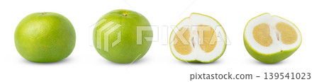 Citrus sweetie grapefruit, pomelo, oroblanco or pomelit and cut in a half of sweetie grapefruit isolated collection, set. Citrus sweetie grapefruit, pomelo, oroblanco or pomelit and cut in a half of sweetie grapefruit isolated collection, set. 139541023