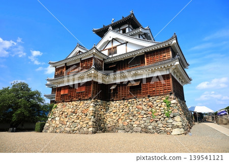 [Kyoto Prefecture] Fukuchiyama Castle in sunny weather 139541121