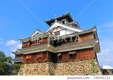 [Kyoto Prefecture] Fukuchiyama Castle in sunny weather 139541122