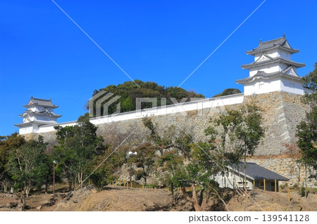 [Hyogo Prefecture] Akashi Castle under fine weather (Hitsuji and Tatsumi turrets) 139541128