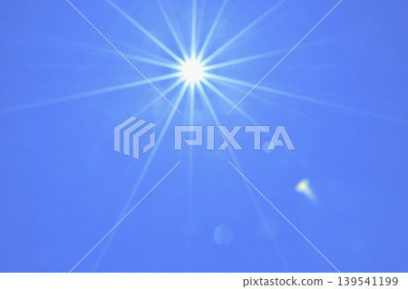 Blue sky and sun, direct sunlight, free space image (fixed shot) Blue sky and sun, direct sunlight, free space image (fixed shot) 139541199
