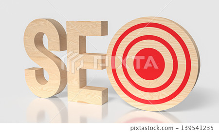 Targeted SEO Growth Strategy Concept 3d render. 139541235