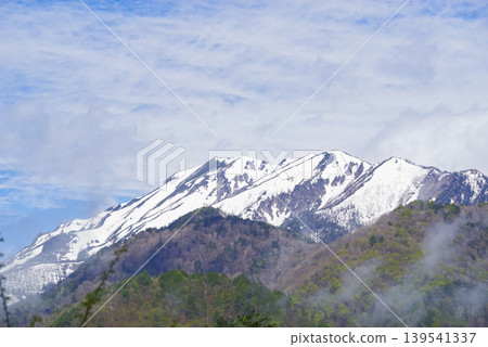 北阿爾卑斯山脈和立山山脈的美麗山脈 139541337