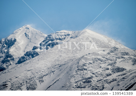 The snow-capped Tokachi Mountain Range, photographed from Ryounkaku. The snow-capped Tokachi Mountain Range, photographed from Ryounkaku. 139541389