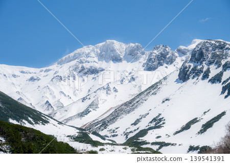 The snow-capped Tokachi Mountain Range, photographed from Ryounkaku. The snow-capped Tokachi Mountain Range, photographed from Ryounkaku. 139541391