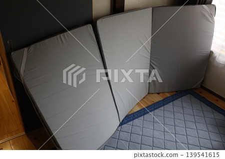 I propped up the mattress to air out the futon. Indoors. Humidity control. I propped up the mattress to air out the futon. Indoors. Humidity control. 139541615