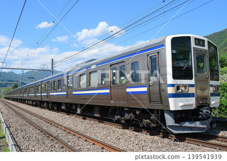 211系、2000系列、N608組，天藍色條紋，中央東線 139541939