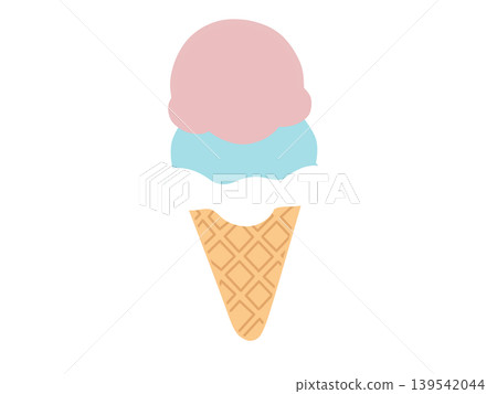 Cute ice cream illustration Cute ice cream illustration 139542044