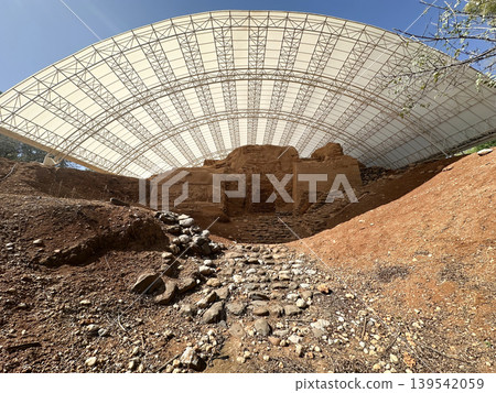 The ruins of the Canaanite city of Laish in the Tel Dan nature reserve The ruins of the Canaanite city of Laish in the Tel Dan nature reserve 139542059