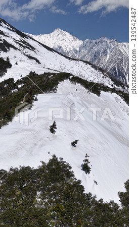 北阿爾卑斯山脈鳥瞰圖 北阿爾卑斯山脈鳥瞰圖 139542487
