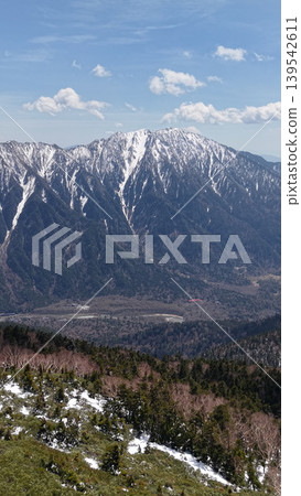 Aerial view of the Northern Alps mountain range Aerial view of the Northern Alps mountain range 139542611