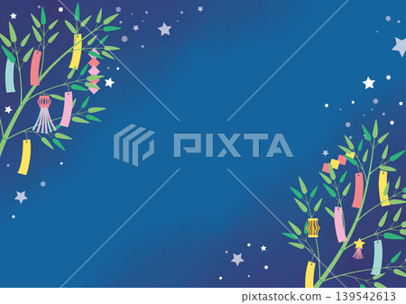 Tanabata design background Tanabata design background 139542613