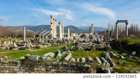 Ruins of ancient temple dedicated to Aphrodite in Aphrodisias, Turkey Ruins of ancient temple dedicated to Aphrodite in Aphrodisias, Turkey 139542865
