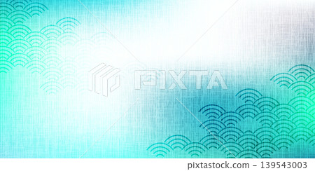 優雅的藍色波浪圖案背景 優雅的藍色波浪圖案背景 139543003