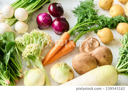 A variety of fresh vegetables A variety of fresh vegetables 139543182