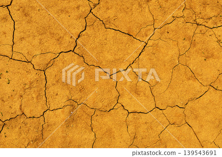 Dry, cracked soil texture 139543691