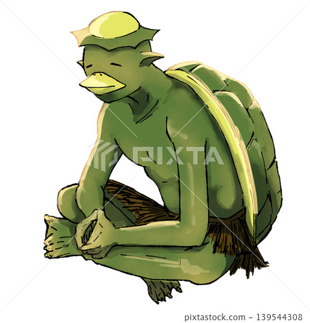 盤腿而坐的河童 盤腿而坐的河童 139544308