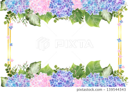 繡球花框 3(附邊框) 繡球花框 3(附邊框) 139544343