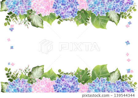 Hydrangea frame 3 (no border) 139544344