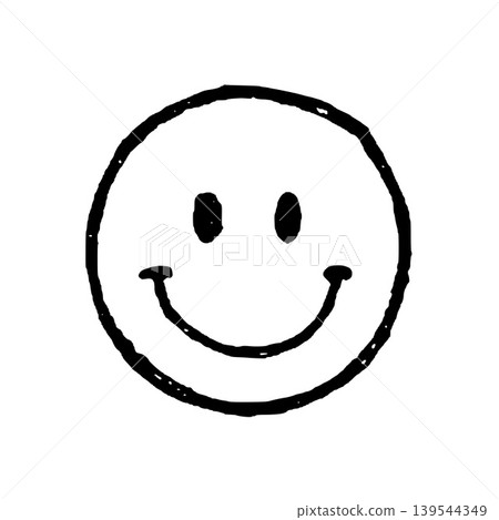 Hand Drawn Smiley Face Vector Illustration 139544349