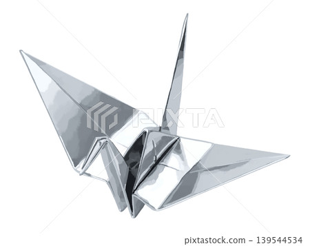 Origami crane (silver) Origami crane (silver) 139544534