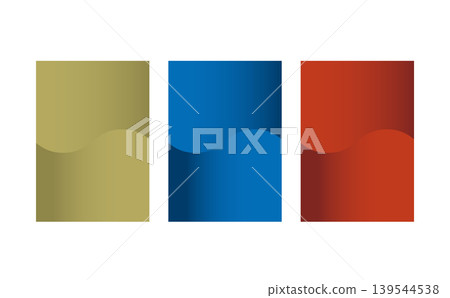 High-quality curved gradient background, 3-color set High-quality curved gradient background, 3-color set 139544538