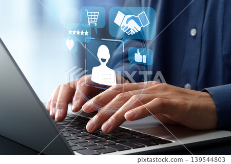Customer success strategy and customer relationship building. Satisfaction management and performance optimization. Software development on a laptop. Customer success strategy and customer relationship building. Satisfaction management and performance optimization. Software development on a laptop. 139544803