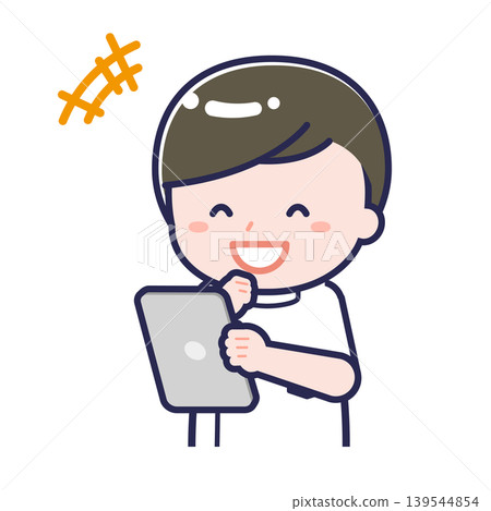 "Nurse 01" male using a tablet "Nurse 01" male using a tablet 139544854