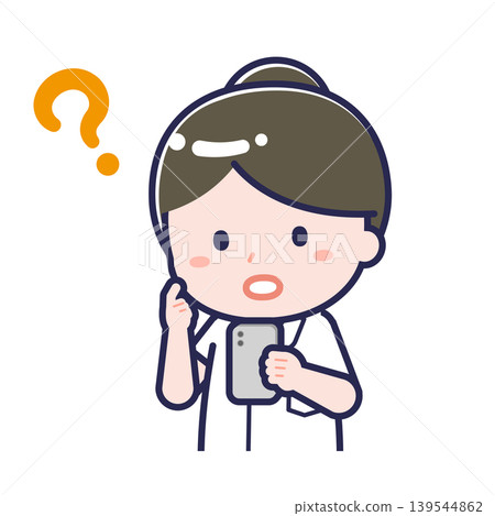 "Nurse 01" woman using a smartphone "Nurse 01" woman using a smartphone 139544862