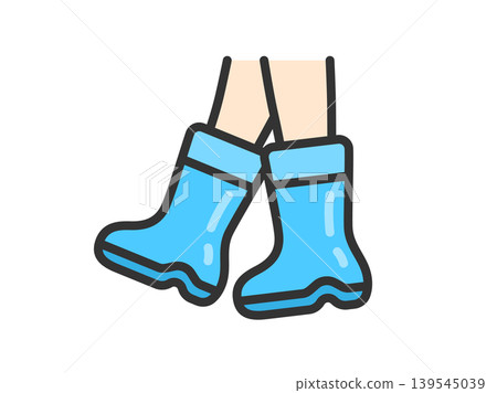 An illustration of a foot wearing a boot (line drawing, color). An illustration of a foot wearing a boot (line drawing, color). 139545039