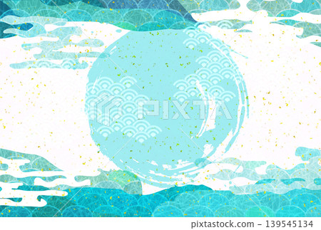 A sophisticated light blue background material with a Japanese paper-like texture and traditional patterns. A sophisticated light blue background material with a Japanese paper-like texture and traditional patterns. 139545134