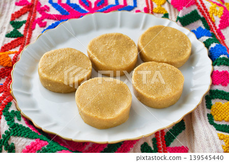 Mazapán, a traditional Mexican sweet. Mazapán, a traditional Mexican sweet. 139545440