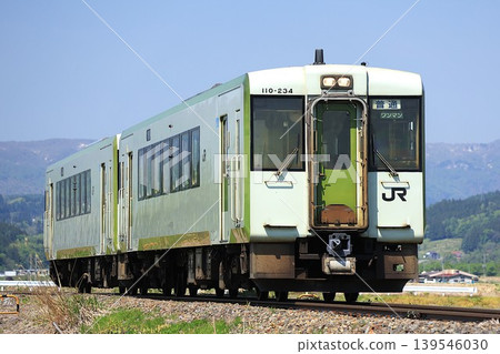 [JR東日本] KiHa 110系 200系（飯山線：戸裡野澤溫泉～信濃平） 139546030