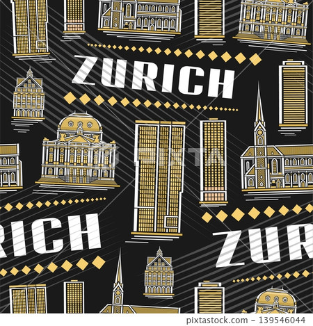 Vector Zurich Seamless Pattern Vector Zurich Seamless Pattern 139546044