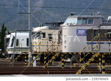 At Suita General Rolling Stock Center Fukuchiyama Branch (Fukuchiyama City, Kyoto Prefecture) At Suita General Rolling Stock Center Fukuchiyama Branch (Fukuchiyama City, Kyoto Prefecture) 139546404