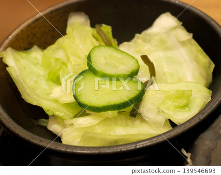 Lightly pickled vegetables served in a bowl Lightly pickled vegetables served in a bowl 139546693