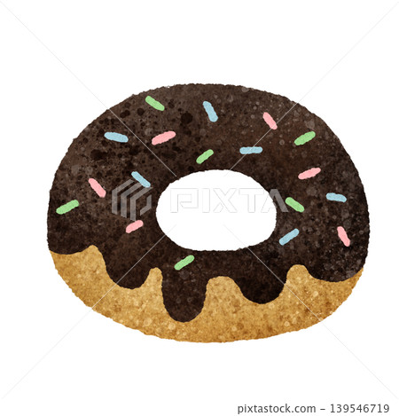 Cute hand-drawn donut illustration material Cute hand-drawn donut illustration material 139546719