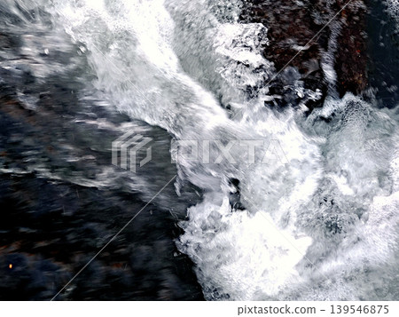 The spray of clear water cascading down the rocky cliffs and the scenery of the mountain stream. The spray of clear water cascading down the rocky cliffs and the scenery of the mountain stream. 139546875