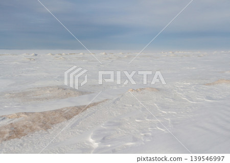 Surface of a frozen river 139546997