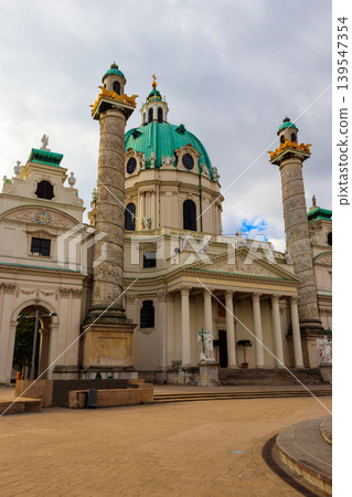 St. Charles's Church (Karlskirche) in Vienna, Austria St. Charles's Church (Karlskirche) in Vienna, Austria 139547354