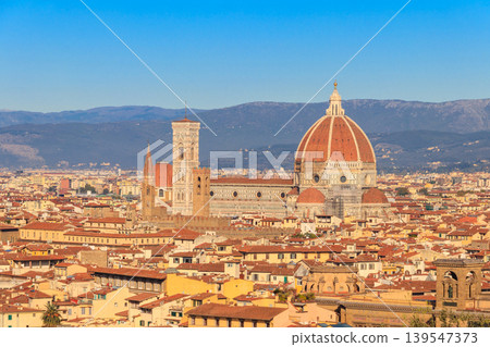 Florence Cathedral, formally the Cathedral of Saint Mary of the Flower as seen from Michelangelo Hill in Florence, Italy Florence Cathedral, formally the Cathedral of Saint Mary of the Flower as seen from Michelangelo Hill in Florence, Italy 139547373