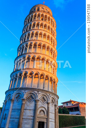 Leaning tower of Pisa at the Piazza dei Miracoli or the Square of Miracles in Pisa, Italy Leaning tower of Pisa at the Piazza dei Miracoli or the Square of Miracles in Pisa, Italy 139547388