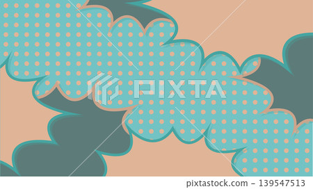 Turquoise polka dots and soft layered abstract patterns Turquoise polka dots and soft layered abstract patterns 139547513
