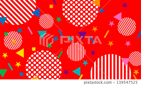 A vibrant red abstract geometric pattern design. A vibrant red abstract geometric pattern design. 139547525