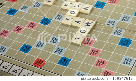 Scrabble board Scrabble board 139547612