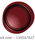 Wine Red Seal Wax Emblem Vector Illustration 139547827