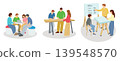 People having a meeting in the office 139548570