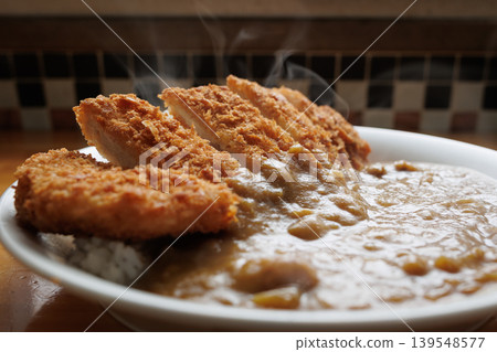 Steaming hot katsu curry Steaming hot katsu curry 139548577